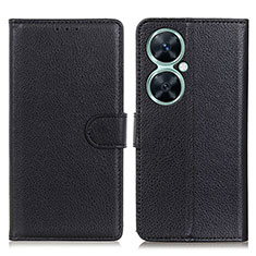 Custodia Portafoglio In Pelle Cover con Supporto A03D per Huawei Nova 11i Nero