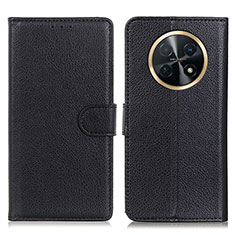 Custodia Portafoglio In Pelle Cover con Supporto A03D per Huawei Nova Y91 Nero