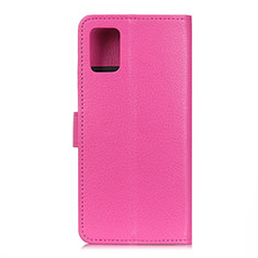 Custodia Portafoglio In Pelle Cover con Supporto A03D per Motorola Moto Edge S 5G Rosa Caldo