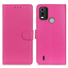 Custodia Portafoglio In Pelle Cover con Supporto A03D per Nokia G11 Plus Rosa Caldo