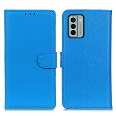 Custodia Portafoglio In Pelle Cover con Supporto A03D per Nokia G22 Cielo Blu