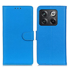 Custodia Portafoglio In Pelle Cover con Supporto A03D per OnePlus 10T 5G Cielo Blu