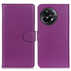 Custodia Portafoglio In Pelle Cover con Supporto A03D per OnePlus Ace 2 Pro 5G Viola