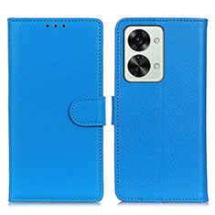 Custodia Portafoglio In Pelle Cover con Supporto A03D per OnePlus Nord 2T 5G Cielo Blu