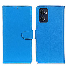 Custodia Portafoglio In Pelle Cover con Supporto A03D per OnePlus Nord CE 2 5G Cielo Blu