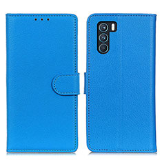 Custodia Portafoglio In Pelle Cover con Supporto A03D per Oppo K9 Pro 5G Cielo Blu