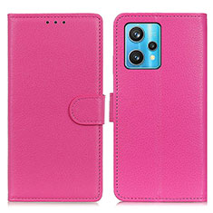 Custodia Portafoglio In Pelle Cover con Supporto A03D per Realme 9 4G Rosa Caldo