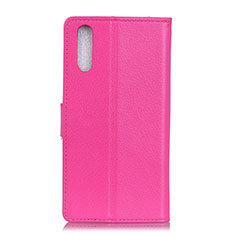 Custodia Portafoglio In Pelle Cover con Supporto A03D per Samsung Galaxy A02 Rosa Caldo