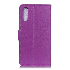 Custodia Portafoglio In Pelle Cover con Supporto A03D per Samsung Galaxy A02 Viola