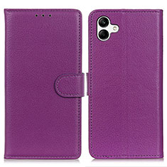 Custodia Portafoglio In Pelle Cover con Supporto A03D per Samsung Galaxy A05 Viola