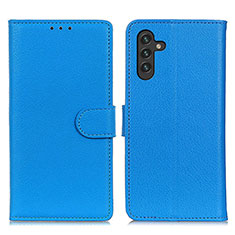 Custodia Portafoglio In Pelle Cover con Supporto A03D per Samsung Galaxy A13 5G Cielo Blu
