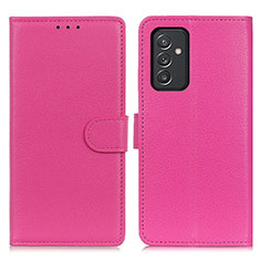 Custodia Portafoglio In Pelle Cover con Supporto A03D per Samsung Galaxy A24 4G Rosa Caldo