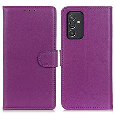 Custodia Portafoglio In Pelle Cover con Supporto A03D per Samsung Galaxy A24 4G Viola