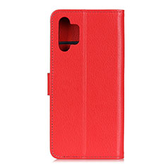 Custodia Portafoglio In Pelle Cover con Supporto A03D per Samsung Galaxy A32 5G Rosso