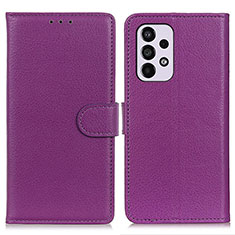 Custodia Portafoglio In Pelle Cover con Supporto A03D per Samsung Galaxy A33 5G Viola