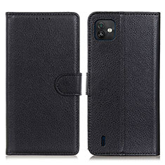 Custodia Portafoglio In Pelle Cover con Supporto A03D per Wiko Y82 Nero