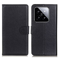 Custodia Portafoglio In Pelle Cover con Supporto A03D per Xiaomi Mi 14 5G Nero