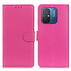 Custodia Portafoglio In Pelle Cover con Supporto A03D per Xiaomi Redmi 11A 4G Rosa Caldo