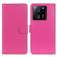 Custodia Portafoglio In Pelle Cover con Supporto A03D per Xiaomi Redmi K60 Ultra 5G Rosa Caldo