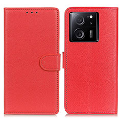 Custodia Portafoglio In Pelle Cover con Supporto A03D per Xiaomi Redmi K60 Ultra 5G Rosso