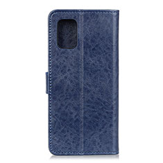 Custodia Portafoglio In Pelle Cover con Supporto A04D per Motorola Moto Edge S 5G Blu