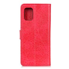 Custodia Portafoglio In Pelle Cover con Supporto A04D per Motorola Moto Edge S 5G Rosso