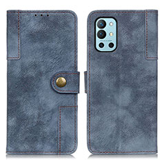 Custodia Portafoglio In Pelle Cover con Supporto A04D per OnePlus 9R 5G Blu