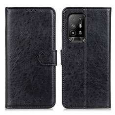 Custodia Portafoglio In Pelle Cover con Supporto A04D per Oppo A95 5G Nero