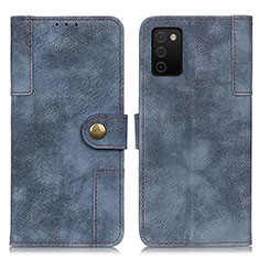 Custodia Portafoglio In Pelle Cover con Supporto A04D per Samsung Galaxy A02s Blu