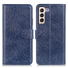 Custodia Portafoglio In Pelle Cover con Supporto A04D per Samsung Galaxy S23 Plus 5G Blu