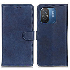 Custodia Portafoglio In Pelle Cover con Supporto A04D per Xiaomi Redmi 11A 4G Blu