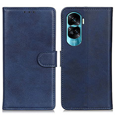 Custodia Portafoglio In Pelle Cover con Supporto A05D per Huawei Honor 90 Lite 5G Blu