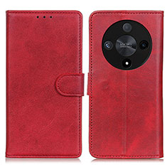 Custodia Portafoglio In Pelle Cover con Supporto A05D per Huawei Honor X9b 5G Rosso