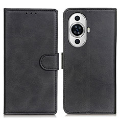 Custodia Portafoglio In Pelle Cover con Supporto A05D per Huawei Nova 11 Nero