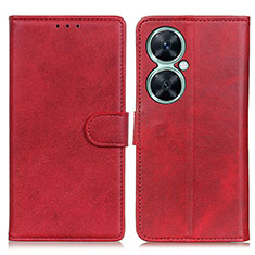 Custodia Portafoglio In Pelle Cover con Supporto A05D per Huawei Nova 11i Rosso