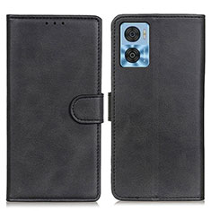 Custodia Portafoglio In Pelle Cover con Supporto A05D per Motorola Moto E22 Nero