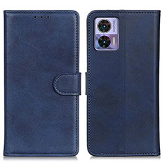 Custodia Portafoglio In Pelle Cover con Supporto A05D per Motorola Moto Edge 30 Lite 5G Blu