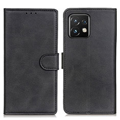 Custodia Portafoglio In Pelle Cover con Supporto A05D per Motorola Moto Edge 40 Pro 5G Nero