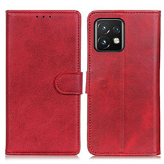 Custodia Portafoglio In Pelle Cover con Supporto A05D per Motorola Moto Edge 40 Pro 5G Rosso