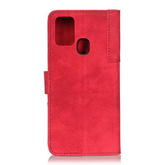 Custodia Portafoglio In Pelle Cover con Supporto A05D per Motorola Moto G41 Rosso