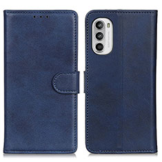 Custodia Portafoglio In Pelle Cover con Supporto A05D per Motorola MOTO G52 Blu