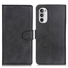 Custodia Portafoglio In Pelle Cover con Supporto A05D per Motorola MOTO G52 Nero