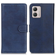 Custodia Portafoglio In Pelle Cover con Supporto A05D per Motorola Moto G53 5G Blu