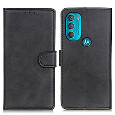 Custodia Portafoglio In Pelle Cover con Supporto A05D per Motorola Moto G71 5G Nero