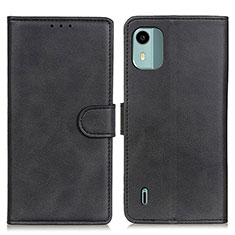 Custodia Portafoglio In Pelle Cover con Supporto A05D per Nokia C12 Plus Nero