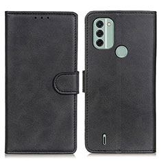 Custodia Portafoglio In Pelle Cover con Supporto A05D per Nokia C31 Nero