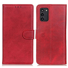 Custodia Portafoglio In Pelle Cover con Supporto A05D per Nokia G100 Rosso