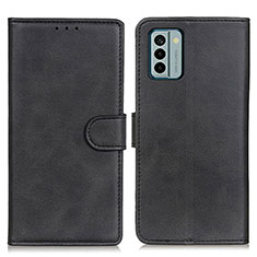 Custodia Portafoglio In Pelle Cover con Supporto A05D per Nokia G22 Nero