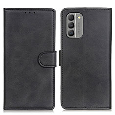 Custodia Portafoglio In Pelle Cover con Supporto A05D per Nokia G400 5G Nero