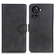 Custodia Portafoglio In Pelle Cover con Supporto A05D per OnePlus 10R 5G Nero